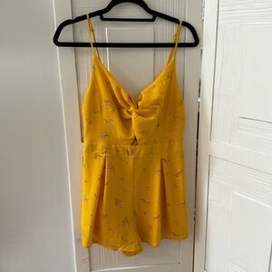Yellow Fall Romper